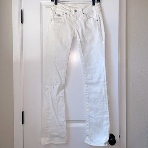 True Religion Baby Blue Gem Rhinestone Jeans